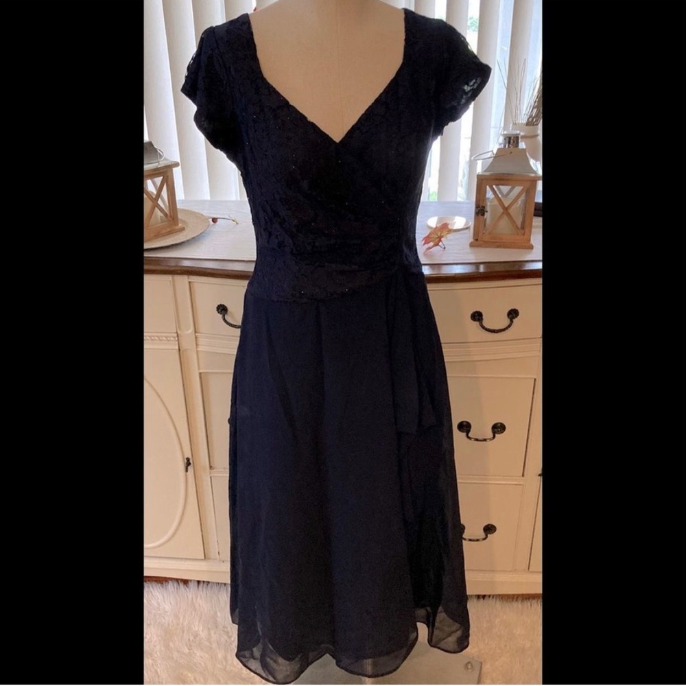 J Taylor Navy Dress